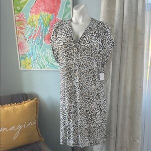 Bundle 5 items @ 10$, pay only 30$ - Leopard Print Dress - Black and Brown